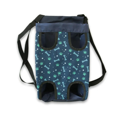 Mochila de transporte para perros y gatos azul