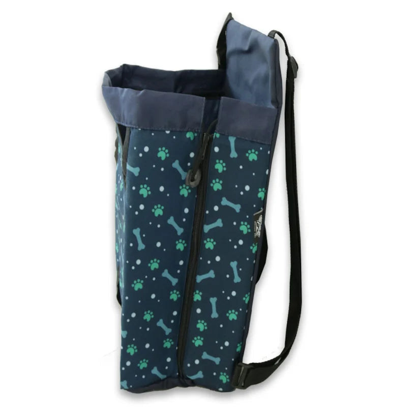Mochila de transporte para perros y gatos azul